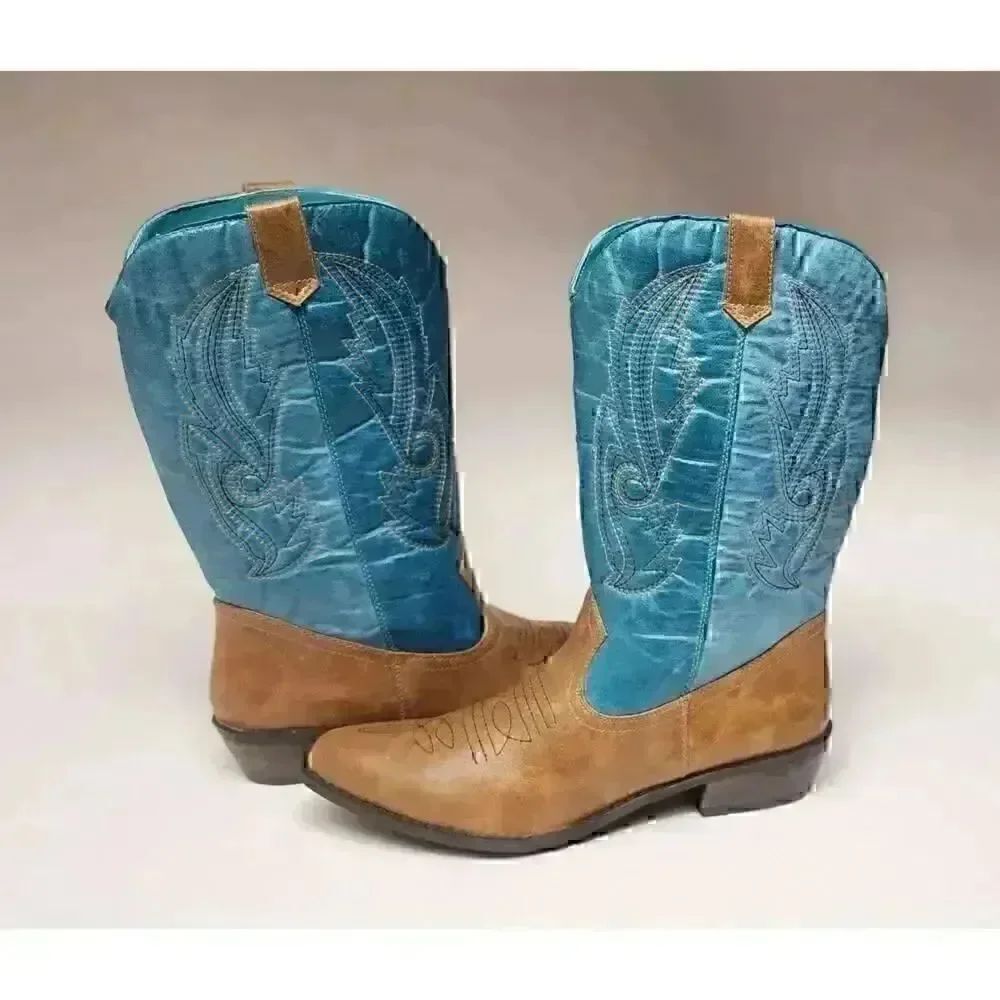 Coconut Gaucho Two Tone Western Boots Size 8.5M